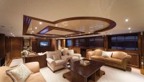 Salon aboard Princess Iolanthe yacht - Image courtesy of Mondo Marine